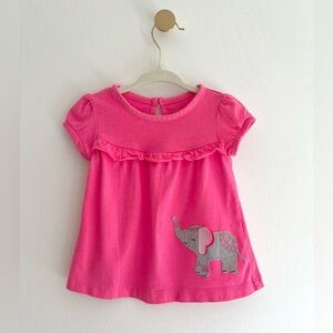 Carter’s Just One You Charming Pink Elephant Tee | Baby Girl 6 Months